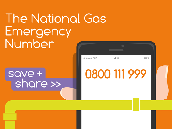 National gas emergency number